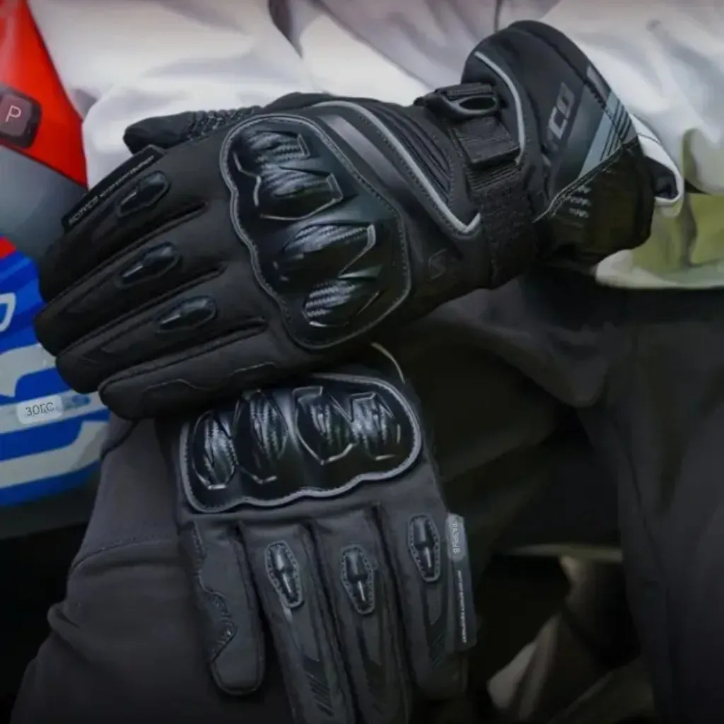 Guantes Moto Invierno Scoyco Mc164 Protecciónes Impermeable Negro Xl
