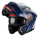 Casco Moto Rebatible Axxis Ghostfighter Doble Visor Rpm Azul/gris Sleek B7 Brillante L