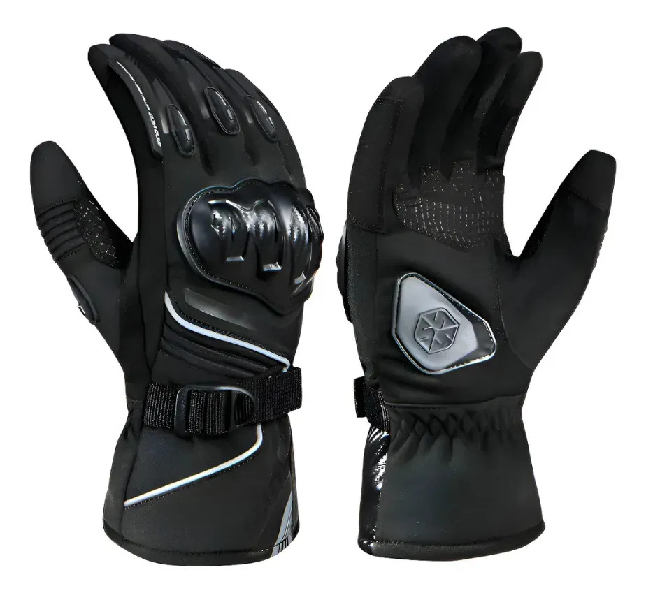 Guantes Moto Invierno Scoyco Mc164 Protecciónes Impermeable Negro L