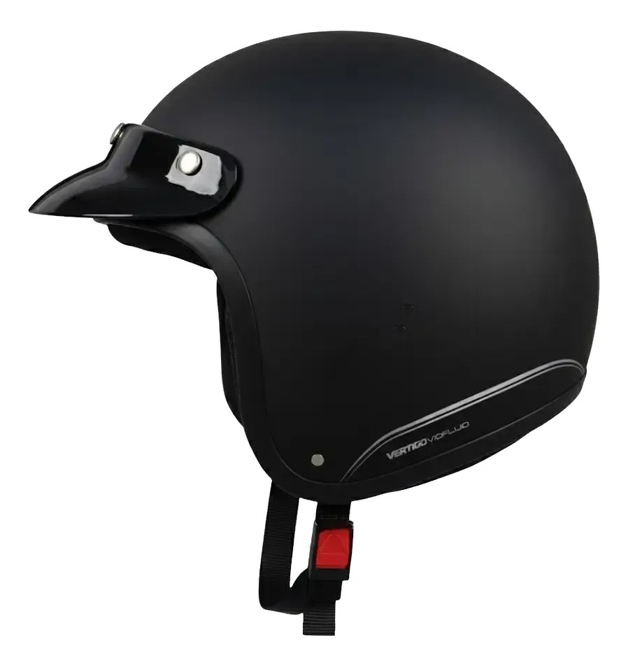 Casco Abierto Moto Vertigo V10 Fluid Rpm Negro Mate S