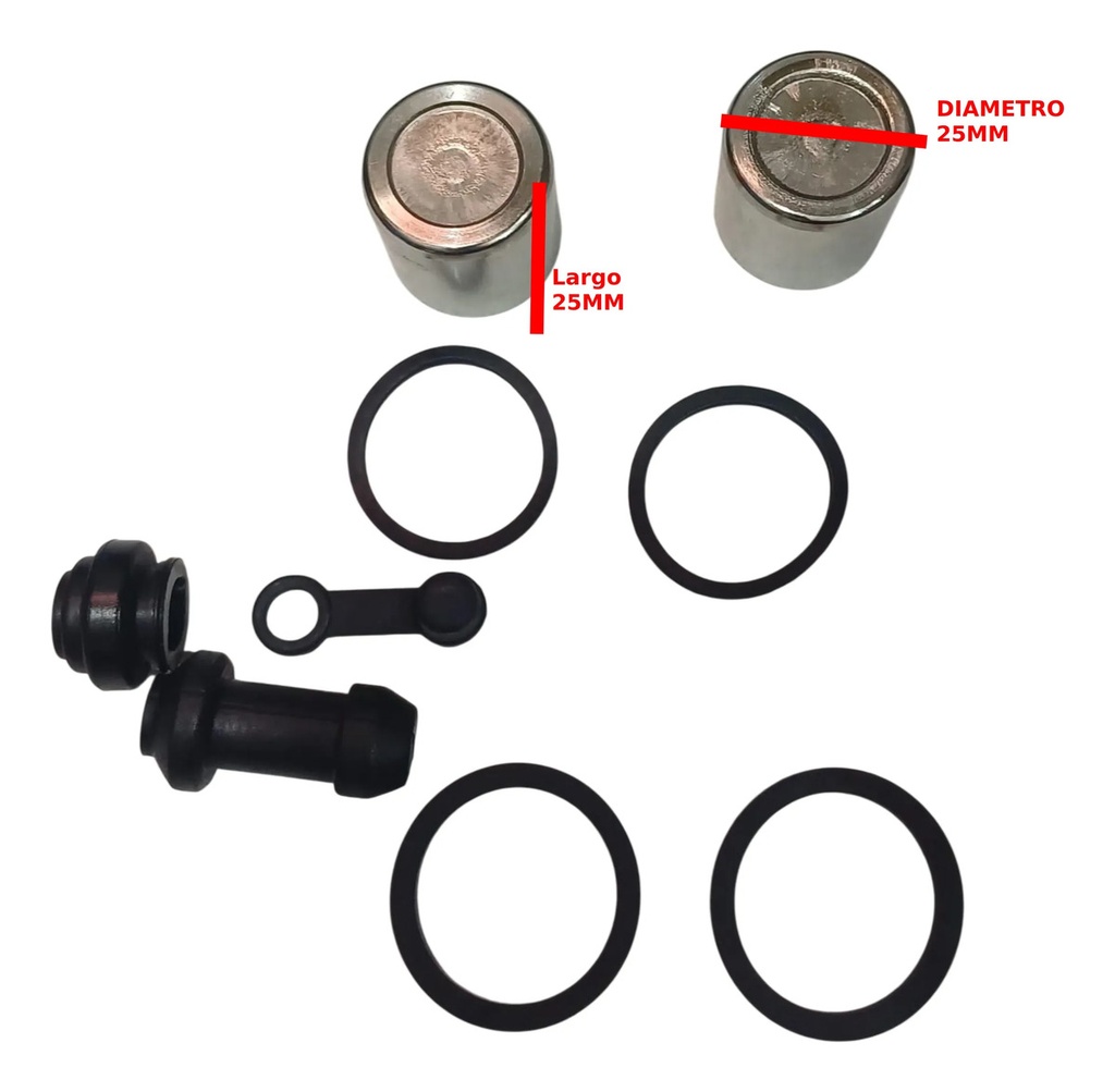 Kit Reparacion Caliper Bajaj Rouser 125 135 Ns 150 Del