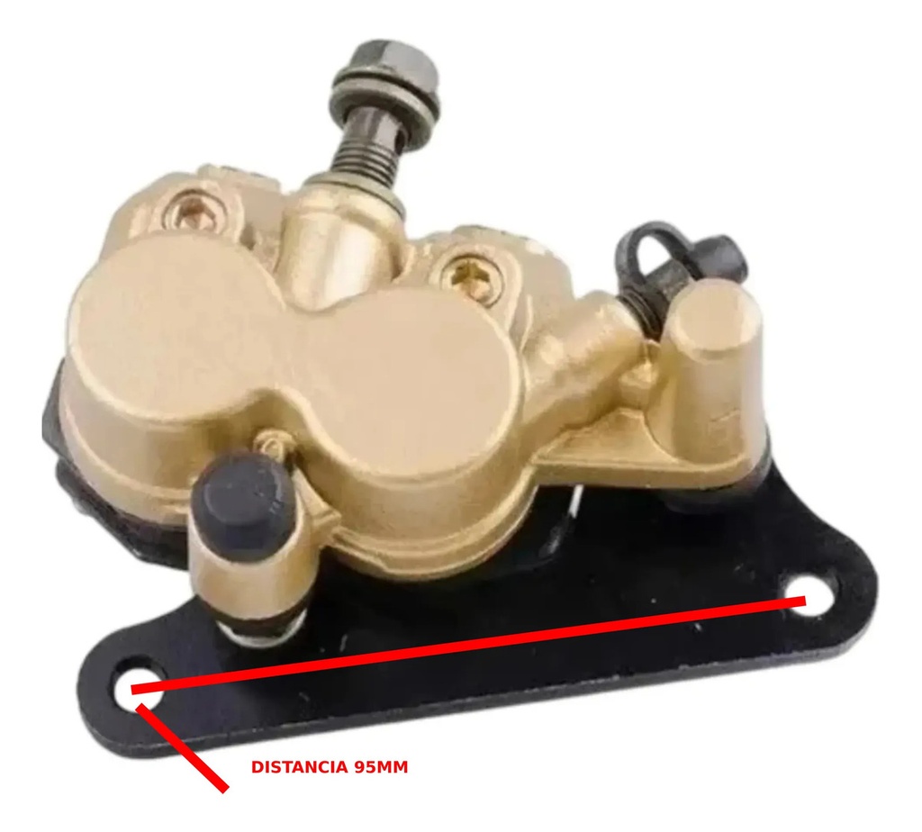 Caliper De Freno Delantero Smash Zanella  Zb 110 Force * Negro