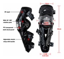 Rodilleras Articuladas Moto Cross Enduro Scoyco K12 Rpm Negro Único