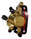 Caliper Freno Delantero Yamaha New Crypton Pastillas Negro  Dorado