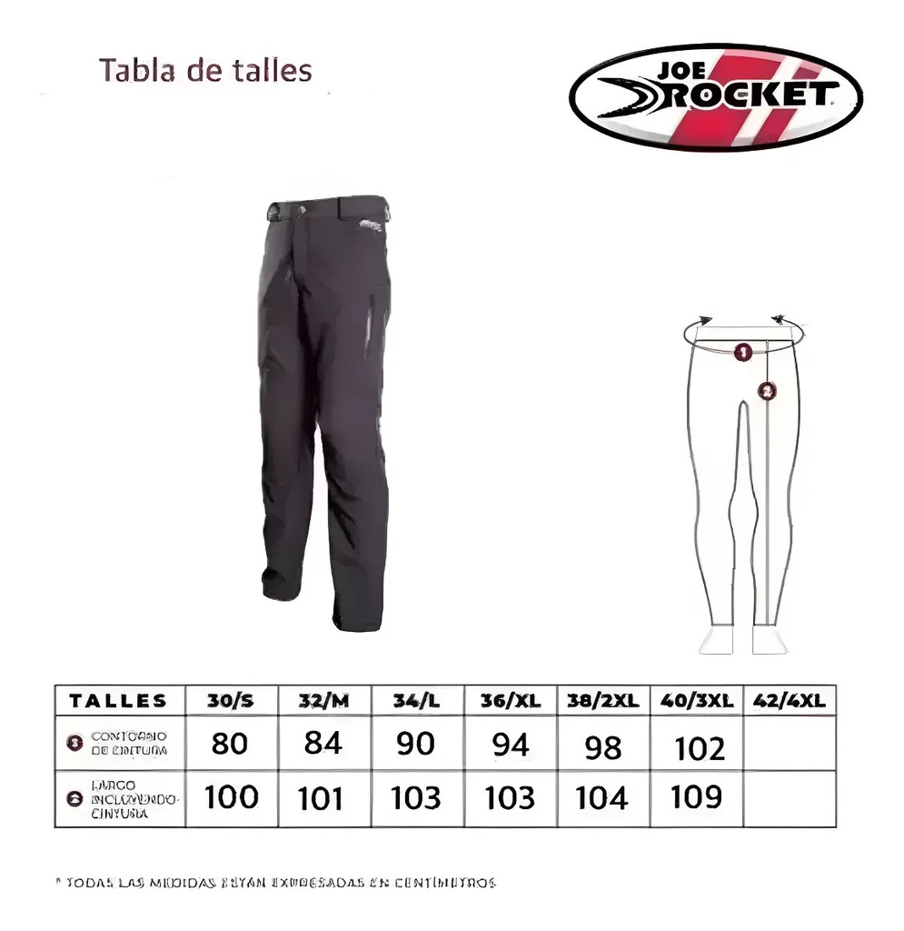 Pantalon Moto Hombre Joe Rocket Atomic Cordura Rpm Xxl