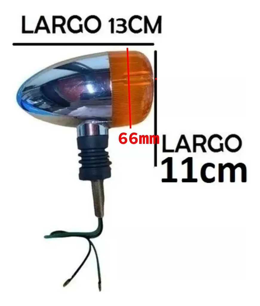 Farol Luz De Giro Custom 150 Cromado  Izquierdo/derecho