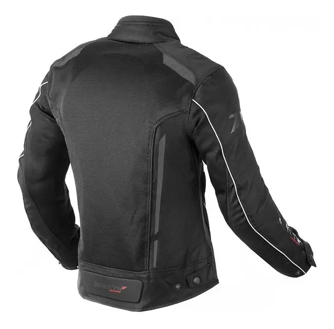 Campera Moto Mujer Seventy Sd-jt36 Cordura Negro Gris Rpm Negro/gris L