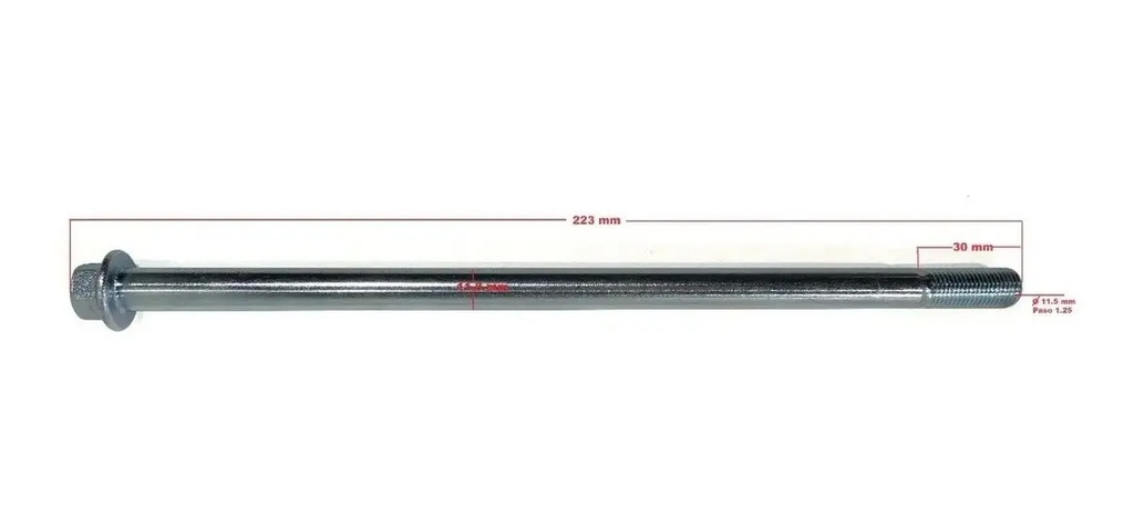 Eje Rueda Delantero 12 X 213 Honda Cg Titan 150 Rpm*