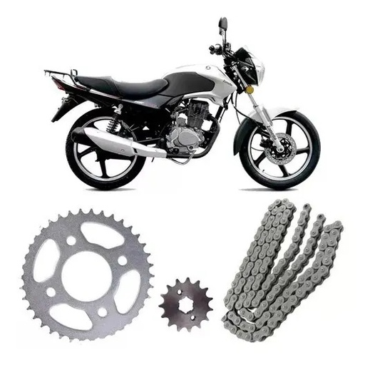 Kit Transmision Completa  Zanella Rx 150 Con Bujes   Rpm Gris