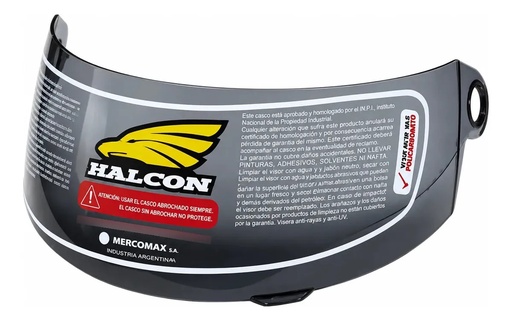Visor Ahumado Casco Halcon H5 Rpm Ahumado
