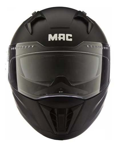 Casco Moto Integral Mac 069 Force Solid Doble Visor Rpm Negro Force Mate 2xl
