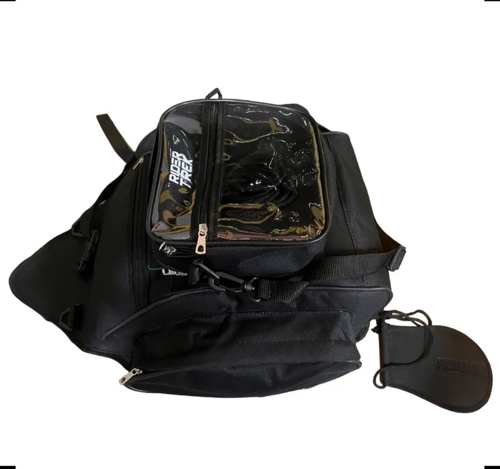 Bolso Tanque Moto Cuatriciclo  Touring  Rider Trek Rpm Negro