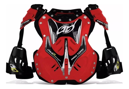Pechera Moto Pro Tork Cross Enduro Atv Adultos Rojo Rpm Unico