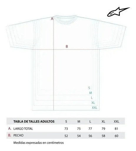 Remera Hombre Manga Corta Moto Alpinestars Rpm S Gris Galun Csf Tee