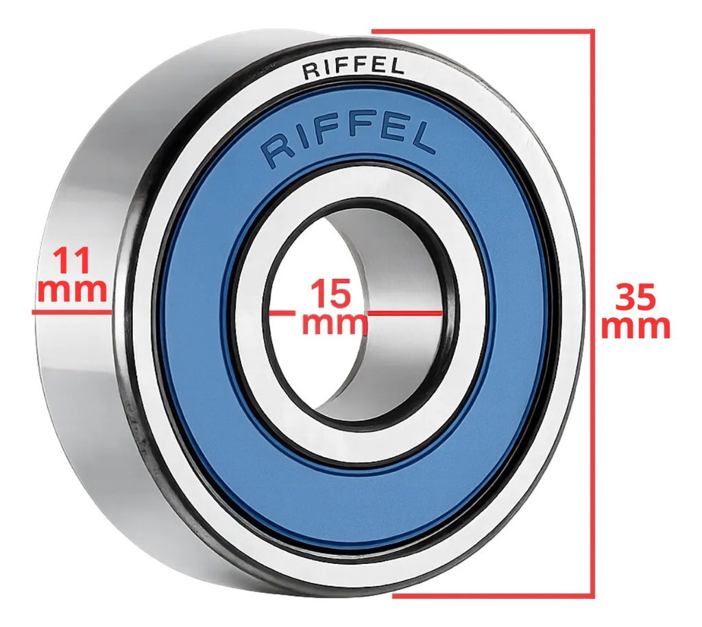 Ruleman Rodamiento 6202 2rs Riffel Rpm