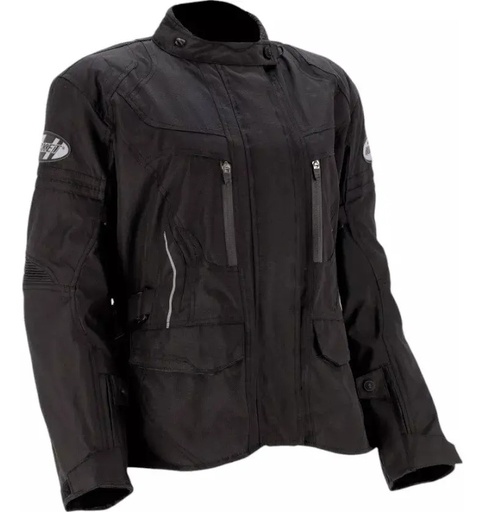 Campera Larga Moto Mujer Joe Rocket Ballistic 3.0 Rpm Negro Lisa L