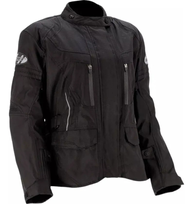 Campera Larga Moto Mujer Joe Rocket Ballistic 3.0 Rpm Negro Lisa M