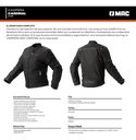 Campera Moto Mujer Mac Cardinal Cordura Protecciones Rpm Negro Cardinal Xs