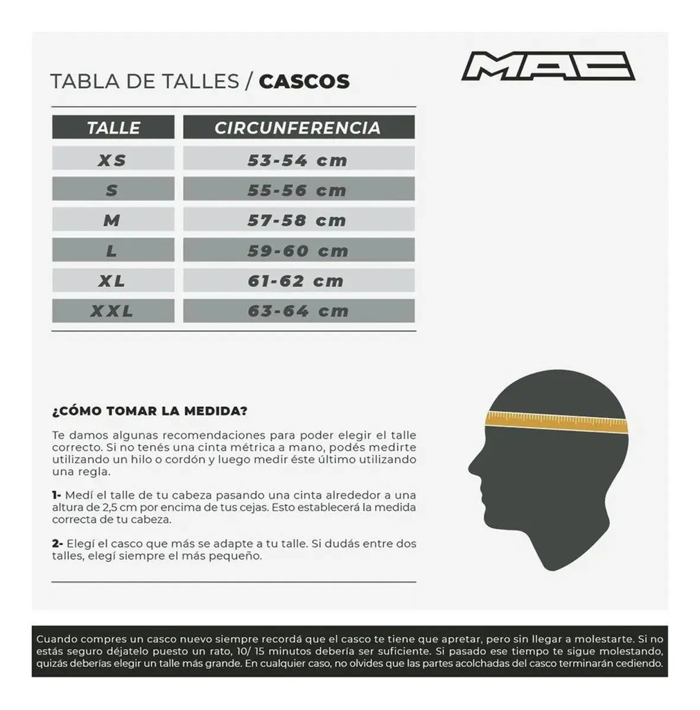 Casco Moto Integral Mac Ff801 Starter Rpm Negro Solid Mate Xl