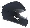 Casco Moto Integral Mac Ff801 Starter Rpm Negro Solid Mate S