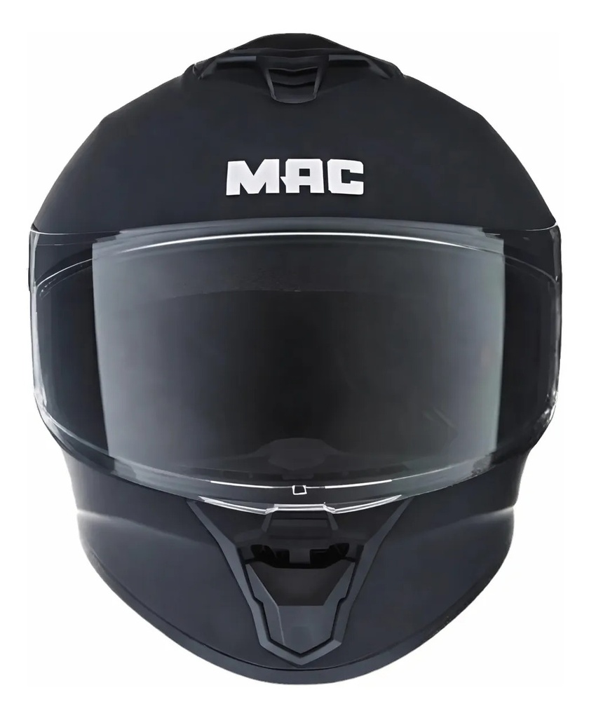 Casco Moto Integral Mac Ff801 Starter Rpm Negro Solid Mate S