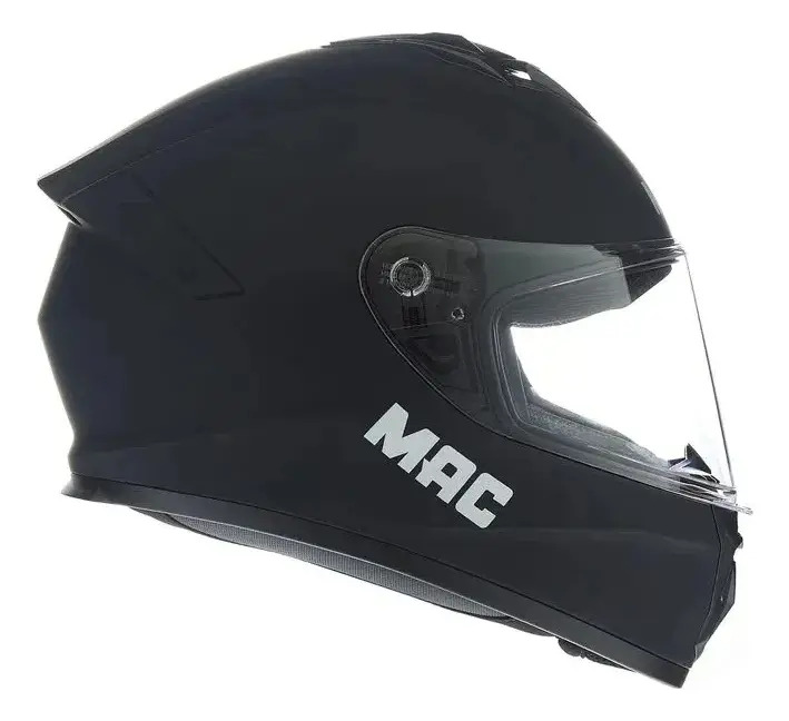Casco Moto Integral Mac 801 Starter Solid Mate Rpm Negro Starter Mate Xs