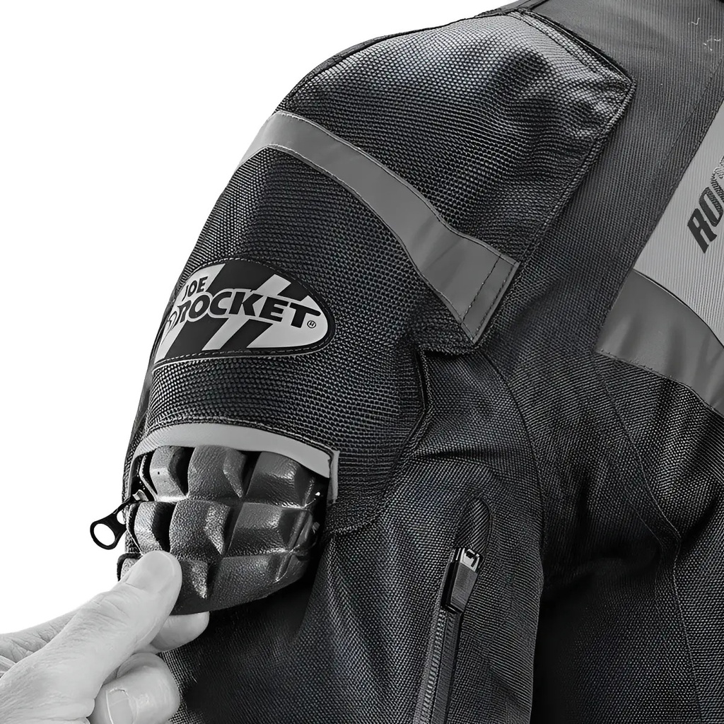 Campera Moto Hombre Joe Rocket Atomic 5.0 Desmontable Rpm Negro Cordura Xxxl