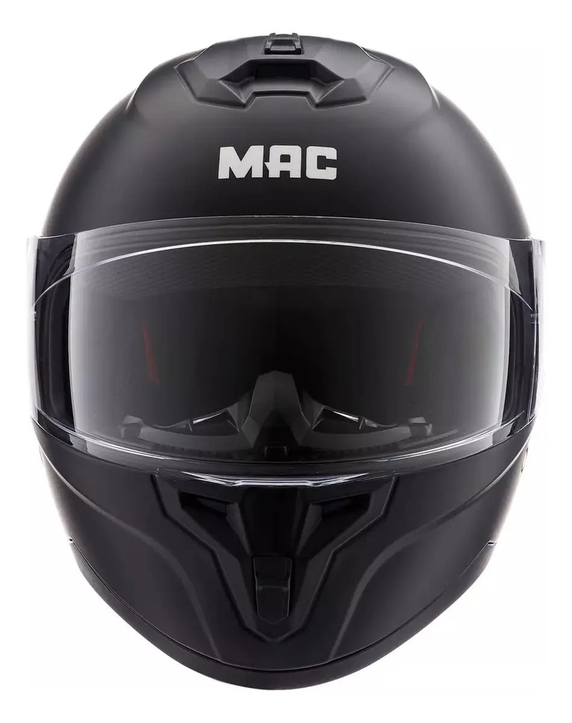 Casco Moto Integral Mac 070 Volt Solid Mate Rpm Negro Volt Solid Mate S