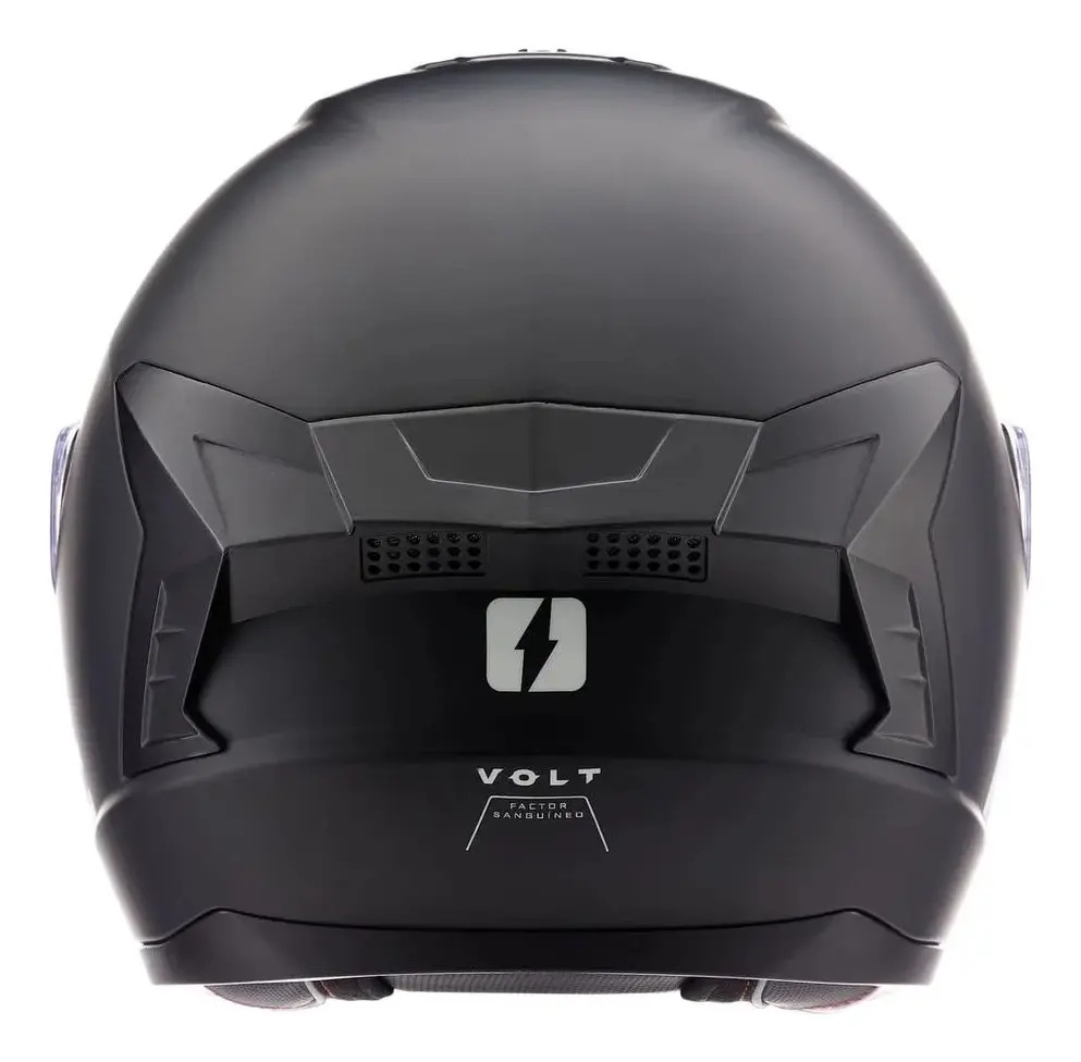 Casco Moto Integral Mac 070 Volt Solid Mate Rpm Negro Volt Solid Mate S