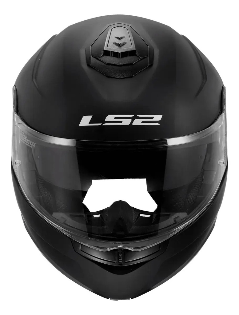 Casco Moto Rebatible Ls2 908 Strobe 2 Doble Visor Rpm Negro Solid Mate Xl