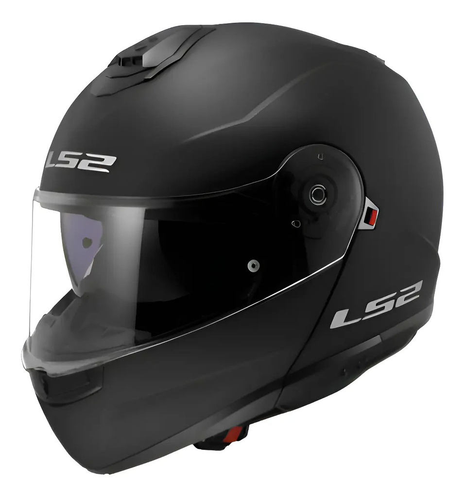 Casco Moto Rebatible Ls2 908 Strobe 2 Doble Visor Rpm Negro Solid Mate M