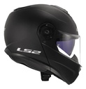 Casco Moto Rebatible Ls2 908 Strobe 2 Doble Visor Rpm Negro Solid Mate M