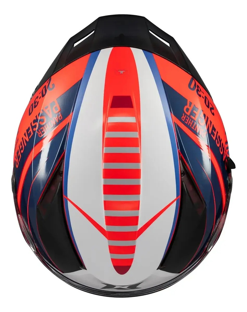 Casco Moto Integral Axxis Panther Passenger Doble Visor Rpm Rojo C5 Brillante S