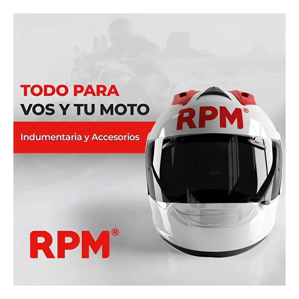 Casco Moto Integral Axxis Panther Passenger Doble Visor Rpm Rojo C5 Brillante M