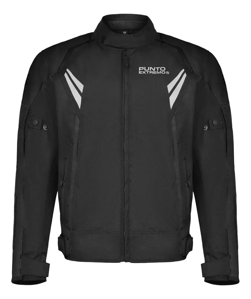 Campera Moto Punto Extremo Pk-02 Con Protecciones Rpm Negro Cordura L