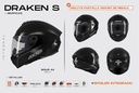 Casco Moto Integral Axxis Draken S Solid Doble Visor Rpm Negro Solid Brillante Xl