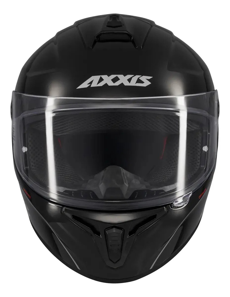 Casco Moto Integral Axxis Draken S Solid Doble Visor Rpm Negro Solid Brillante Xl