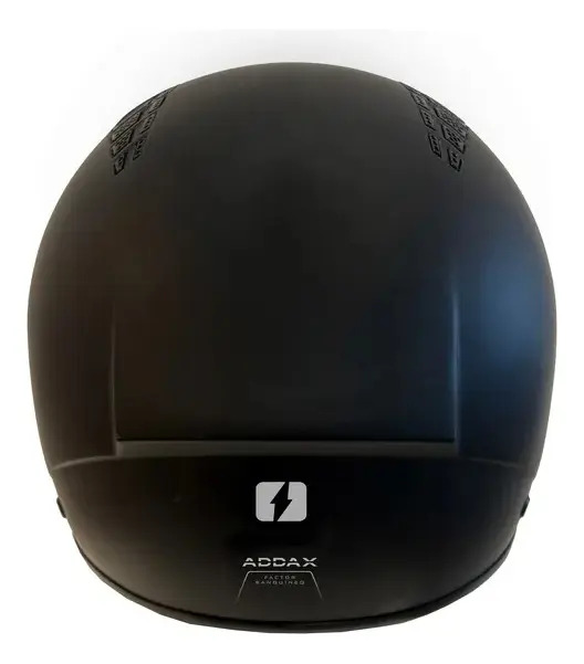Casco Abierto Moto Mac Of230 Addax Rpm Negro Solid Mate Xl