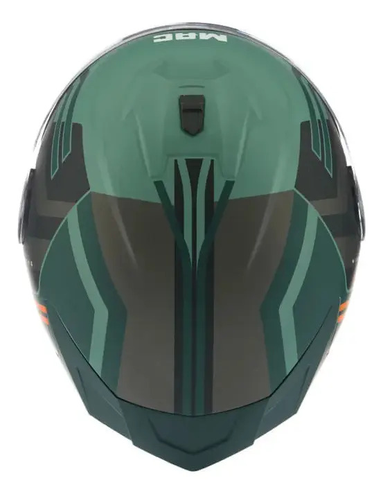 Casco Moto Integral Mac 070 Volt Rpm Verde/negro Wiberg Mate L