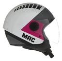 Casco Abierto Moto Mac Of230 Addax Rpm Gris/rosa Pyro Mate S