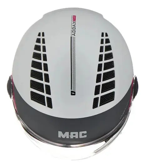 Casco Abierto Moto Mac Of230 Addax Rpm Gris/rosa Pyro Mate S