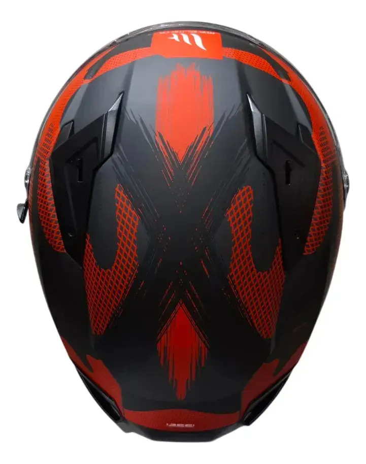 Casco Moto Integral Mt Braker Doble Visor Con Spoiler Rpm Rojo Crossover C5 Mate M