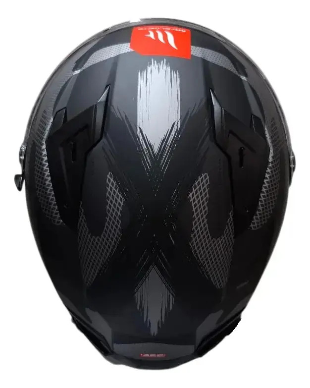 Casco Moto Integral Mt Braker Doble Visor Con Spoiler Rpm Gris Crossover C2 Mate M