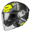 Casco Moto Abierto Mt Cosmos Sv Doble Visor Rpm Amarillo Arrow B3 Brillante M