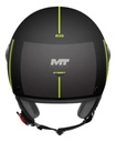 Casco Abierto Moto Mt Street S Visor Simple Rpm Negro/amarillo Bezos B3 Mate S