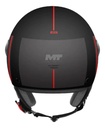 Casco Abierto Moto Mt Street S Visor Simple Rpm Negro/rojo Bezos B5 Mate Xl