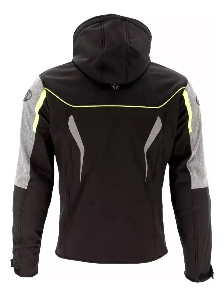 Campera Moto Joe Rocket Meteor Softshell Protecciones Rpm Negro Flúor Xxl