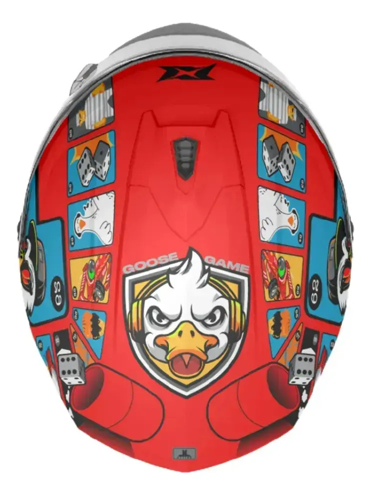 Casco Moto Integral Axxis Draken S Con Visor De Regalo Rpm Rojo Goose Game A5 Brillante M