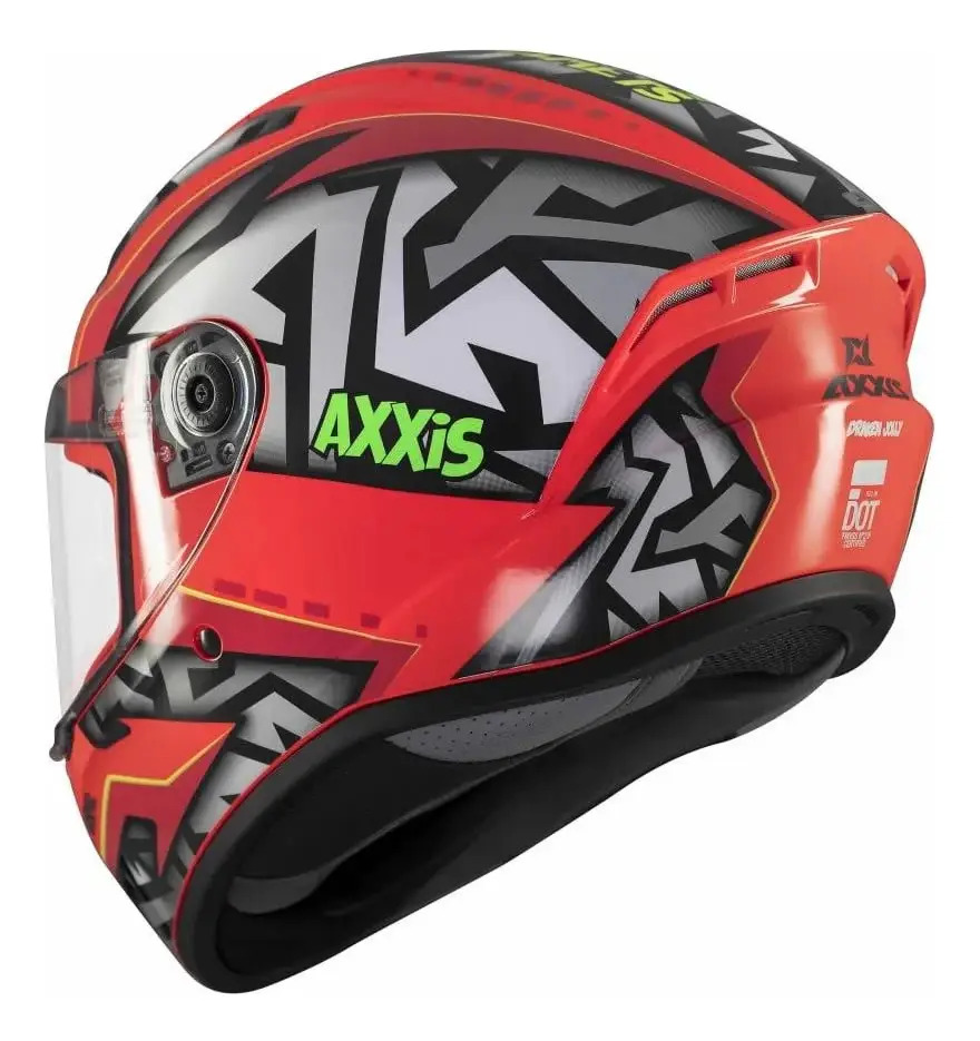 Casco Moto Integral Axxis Draken S Con Visor De Regalo Rpm Rojo Jolly C5 Brillante L