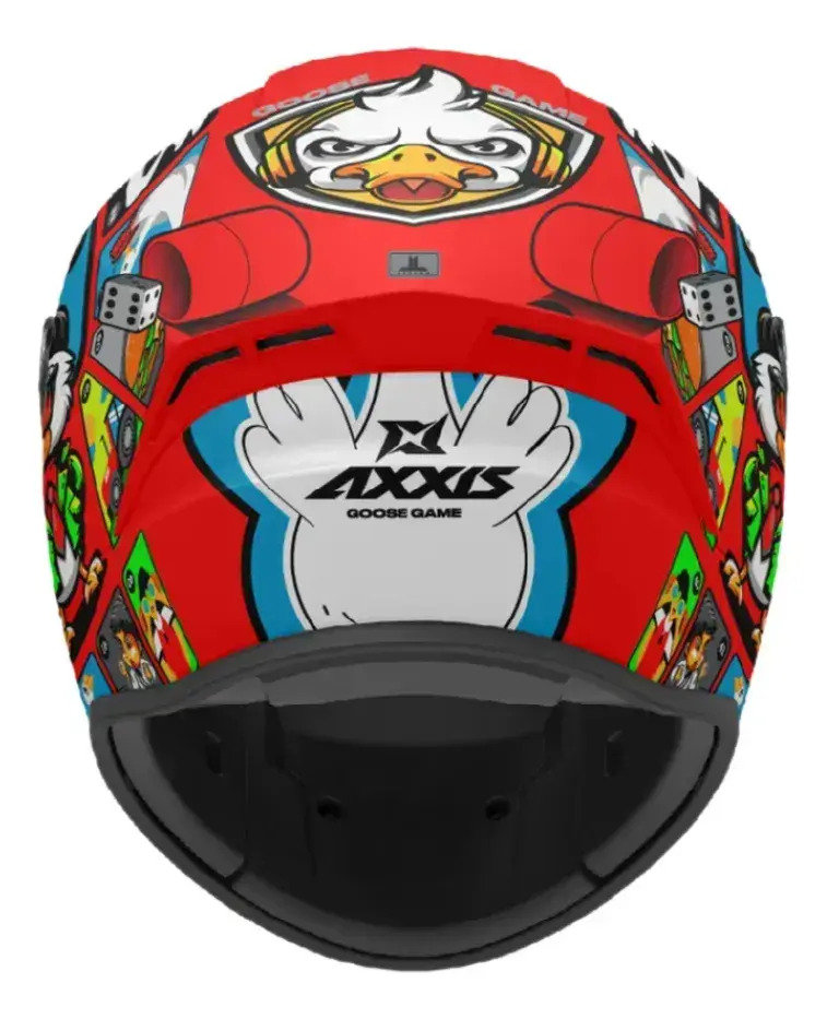 Casco Moto Integral Axxis Draken S Con Visor De Regalo Rpm Rojo Goose Game A5 Brillante L